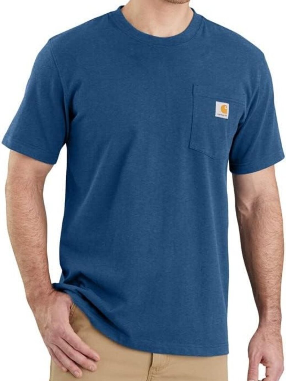 Carhartt | Blue Original Fit Work Heavyweight Short Sleeve Pocket T-Shirt, L